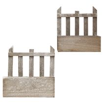 Artikel Planteringslåda Trä Mini Blomsterlåda L22/25cm Set om 2