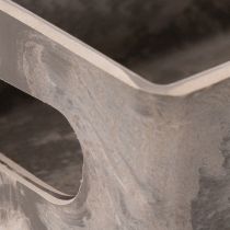 Artikel Kompakt rektangulär bricka, mångsidig användning för dekoration och plantering, 23 cm