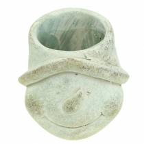 Artikel Planter växthuvud snögubbe Ø11cm H11.5cm 2st