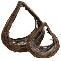 Artikel Plantkorg Trädroppar Natur 38x18cm / 23x13cm Set med 2