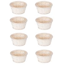 Artikel Flätad korgdekoration för mångsidig inredning, 20 cm, 8 stycken