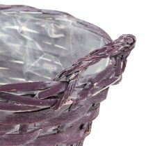 Växtkorg rund mörklila Ø20cm H10cm