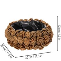 Artikel Rund planteringsskål för tallkottar, 30 cm