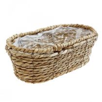 Växtekorg sjögräskorg oval dekorkorg 28×15×10cm