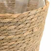 Växtkorg plantering sjögräskorg deco natur Ø23cm H20cm