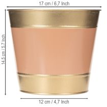 Artikel Metallkruka, Ø17cm H14,5cm, 4 delar