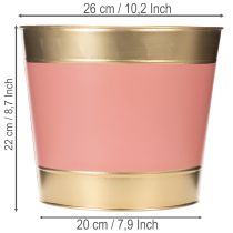 Artikel Metallkruka, Ø26cm, H22cm, 4 delar