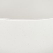 Artikel Kruka i plast rund skål vit Ø25cm H12cm