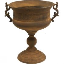 Planter rust look kopp vas stor metall Ø29cm H39cm