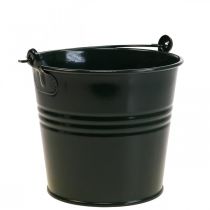 Planteringskärl Vintage Deco Metallhink Mörkgrön Ø16 H24cm