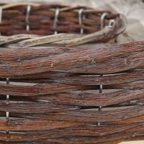 Artikel Planteringsring, planteringsskål, trä, naturgrå, Ø30/35cm, set om 2.