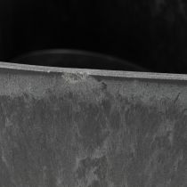 Artikel Växtskål hjärta dekorativ plastskål antracit 13×16×6,5 cm
