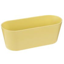 Artikel Växtskål oval dekorationsskål plastgul 27×11×10cm 3st