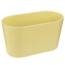 Artikel Växtskål oval gul dekorskål plast 20×10×11cm 3st