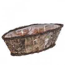 Växtskål växtkorg björkrankor dekorativ korg 17×15×34cm