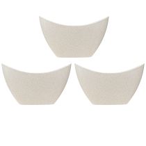 Artikel Växtbåt dekorativ skål plast beige 20×9cm H12cm 3st