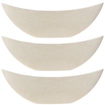 Artikel Växtbåt växtskål beige fläckig L38,5cm 3st