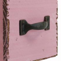 Artikel Växtlåda dekorativ växtlåda i trä rosa 12,5cm