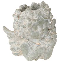 Artikel Kruka ängel gjuten stenfigur gravdekoration 19,5×12×19,5 cm