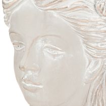 Artikel Växtkruka skulptur kvinna gjuten sten antik look 21×17,5×33,5cm