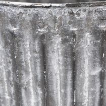 Artikel Metallkruka, dekorativ kruka med handtag, planteringsburk, kruka Ø16,5 cm