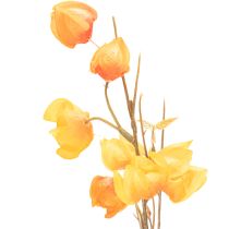 Artikel Konstgjord kinesisk lykta, Physalis-gren med blommor, 95 cm