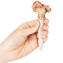 Artikel Svampplugg Dekorativ Figur Flicka och Pojke Flugsvamp med Ansikte 13cm 2st
