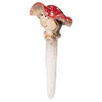 Artikel Svampplugg Dekorativ Figur Flicka och Pojke Flugsvamp med Ansikte 13cm 2st