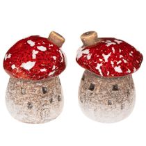 Artikel Svamphusdekoration Miniatyr Flugsvamp 6 cm 2 st