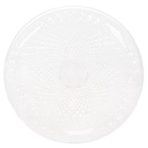 Artikel Dekorativ genomskinlig rund skål med fot, 32 cm