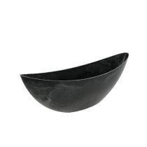Plastbåt antracit oval 39cm x 12,5cm H13cm, 1st