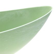 Dekorativ skål, växtskål, pastellgrön 55cm x 14,5cm H17cm