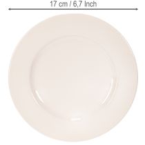 Artikel Runda, enkla tallrikar för dekoration och små arrangemang, 17 cm, 6 stycken
