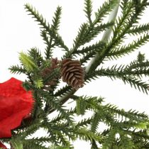 Artikel Dekorativa kransstjärna och barrträd grenar artificiellt Ø30cm