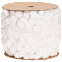 Artikel Pom Pom Band Vit Dekorationsband med Pompoms 20mm 15m