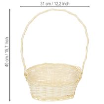 Artikel Presentkorg 27cm x 18cm H43cm ljus