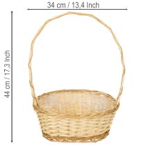 Artikel Presentkorg ca 30 cm x 23 cm, ljusfärgad