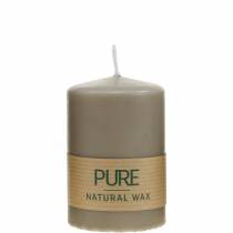 Artikel Rent pelarljus brunt 90/60 naturligt vaxljus hållbart stearin rapsljusdekoration