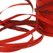 Artikel Raffia band rött bordeaux presentband raffia band dekorativt band 200m