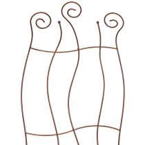Artikel Trädgårdsspaljé i metall med böjd design för klätterväxter, 110 cm