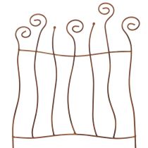 Artikel Spaljé, klätterhjälpmedel, böjd metall, konstnärlig trädgårdsdekoration, 72 cm
