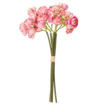 Artikel Konstgjord Ranunkelbukett, Snygg Borddekoration, 32 cm, 5 Styck