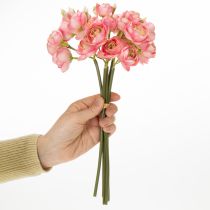 Artikel Konstgjord Ranunkelbukett, Snygg Borddekoration, 32 cm, 5 Styck