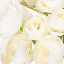 Artikel Konstgjord ranunkelbukett, långvarig blomsterdekoration för våren, 32 cm, 5 stycken