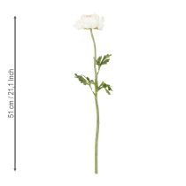 Artikel Konstgjord ranunkel med fina blommor för snygg och lättskött dekoration, 51 cm, 3 stycken.