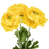Artikel Konstgjord ranunkel som en enda blomma för elegant och lättskött dekoration, 51 cm, 3 stycken