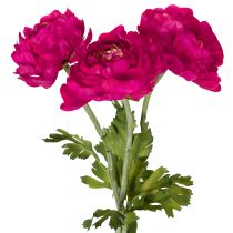 Artikel Konstgjord ranunkel som en enda blomma för tidlös och mångsidig inredning, 51 cm, 3 stycken
