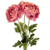 Artikel Konstgjord ranunkel som bukett för elegant och lättskött dekoration, 51 cm, 3 stycken