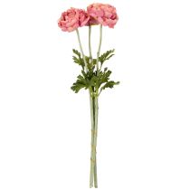 Artikel Konstgjord ranunkel som bukett för elegant och lättskött dekoration, 51 cm, 3 stycken