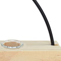 Artikel Provrör dekorativ vas dekorativ ring metall svart 29×4×29cm